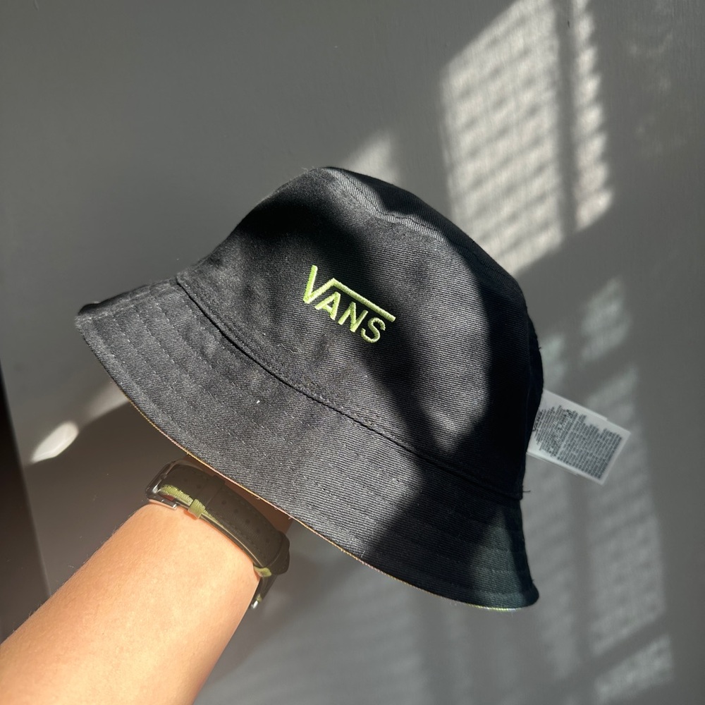 Vans Yellow and White Checkerboard Bucket Hat - Picture 2 of 4
